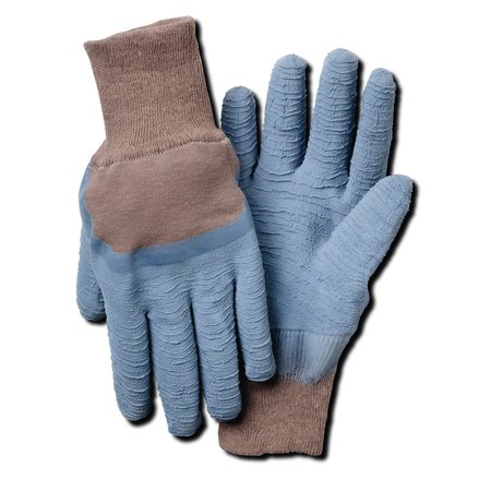 MAGID BE197T Blue Crinkle Latex Glove, 12PK BE197T-L